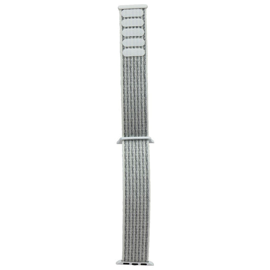 Generic One Piece Sport Loop Band for Apple Watch (38/40/41mm) - White/Gray Smart Watch Accessories - Watch Bands Unbranded - Simple Cell Bulk Wholesale Pricing - USA Seller
