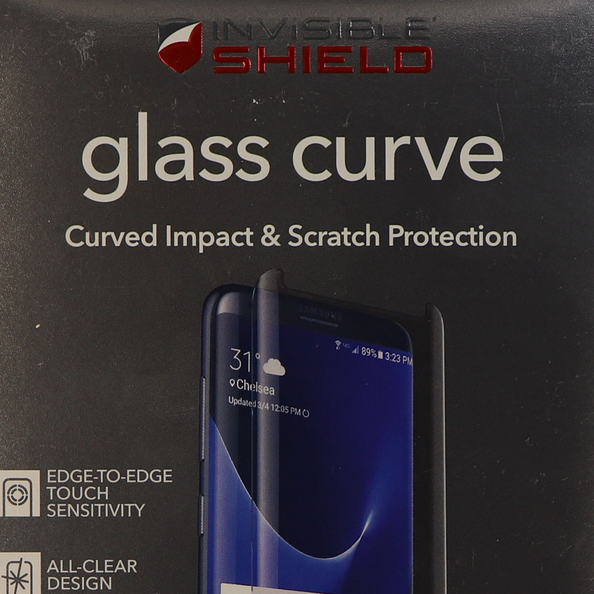 ZAGG Invisible Shield Glass Curve Screen Protector for Galaxy S8 - Clear Clarity Cell Phone - Screen Protectors Zagg - Simple Cell Bulk Wholesale Pricing - USA Seller