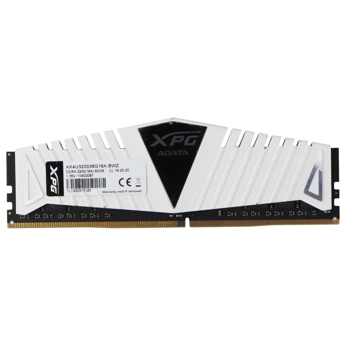 ADATA XPG (8GB) DDR4 3200MHz Desktop RAM 1.35V (AX4U320038G16A-BWZ) Computer Parts - Memory (RAM) ADATA - Simple Cell Bulk Wholesale Pricing - USA Seller