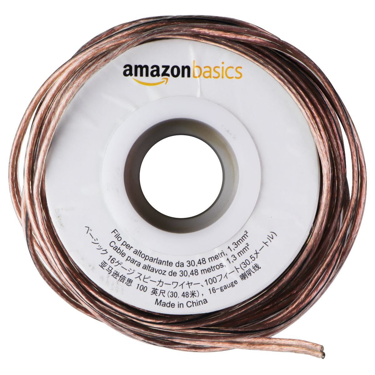 Amazon Basics 16-Gauge Speaker Wire Cable (100 Feet) - Bronze Computer/Network - Audio Cables & Adapters Amazon Basics - Simple Cell Bulk Wholesale Pricing - USA Seller