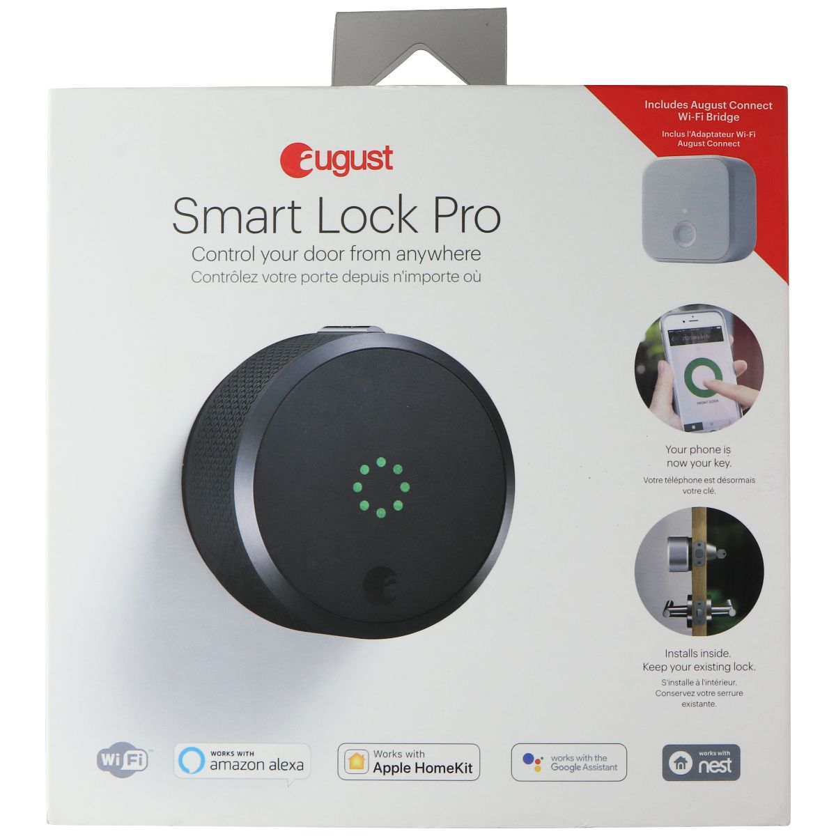 August Smart Lock Pro - Wi-Fi Smart Lock with Alexa/Apple/Google - Dar –  Simple Cell Bulk