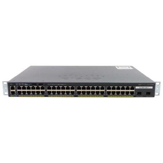 Cisco Catalyst (WS-C2960X-48FPD-L) 48-Port Ethernet Switch Networking - Network Switches Cisco - Simple Cell Bulk Wholesale Pricing - USA Seller
