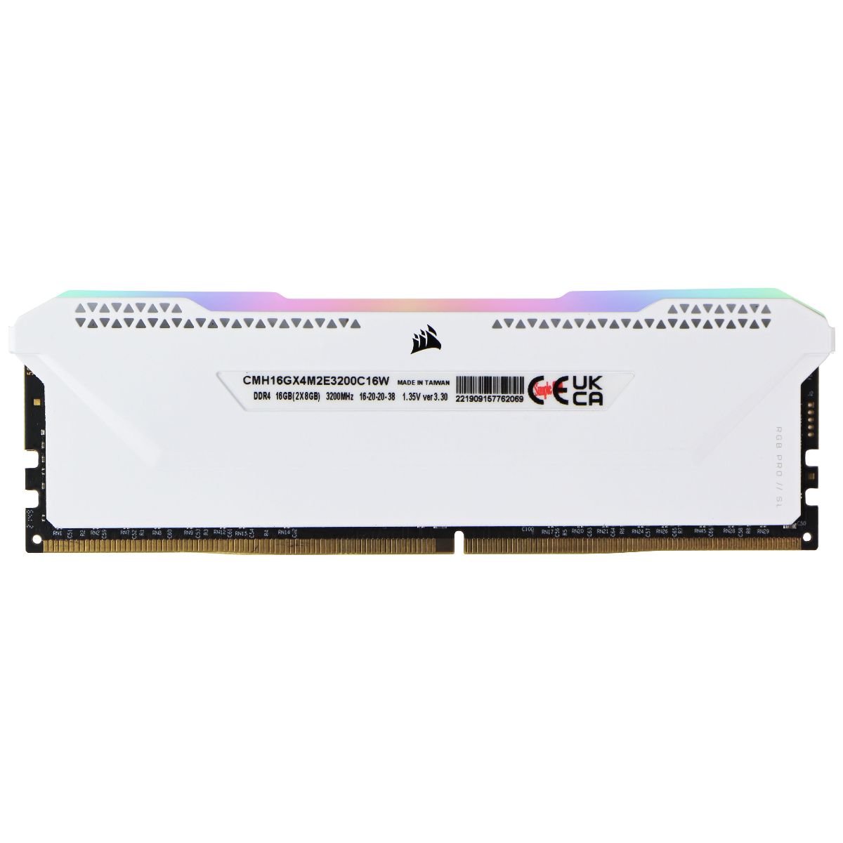 Corsair Vengeance RGB Pro SL (8GB) DDR4 PC RAM Memory 3200 CMH16GX4M2E3200C16W Computer Parts - Memory (RAM) Corsair - Simple Cell Bulk Wholesale Pricing - USA Seller