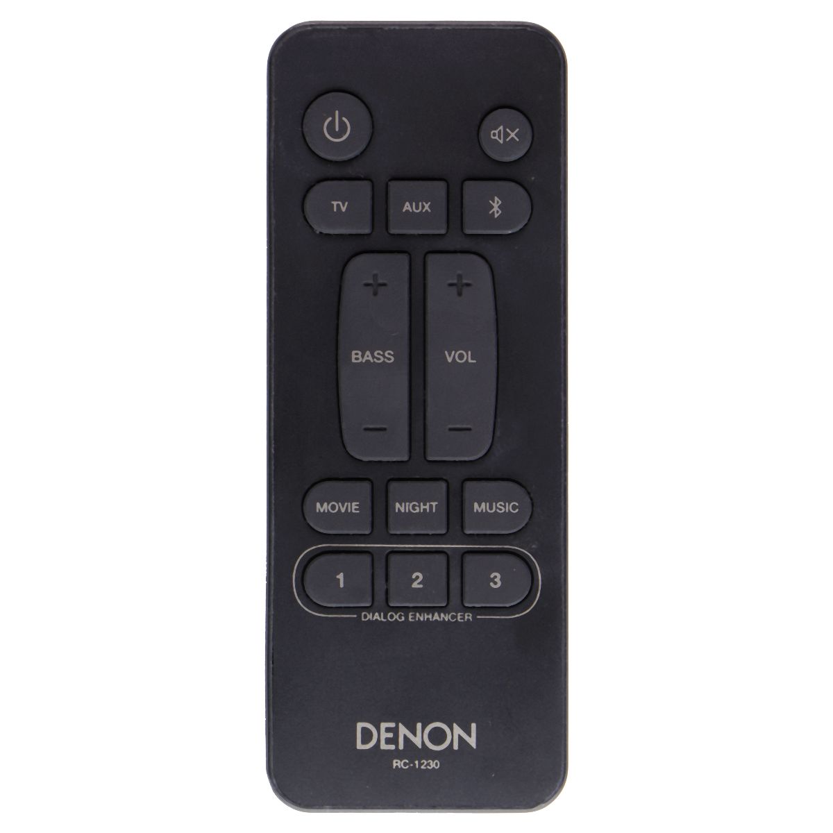 DENON Replacement Remote (RC-1230) - Black TV, Video & Audio Accessories - Remote Controls Denon - Simple Cell Bulk Wholesale Pricing - USA Seller