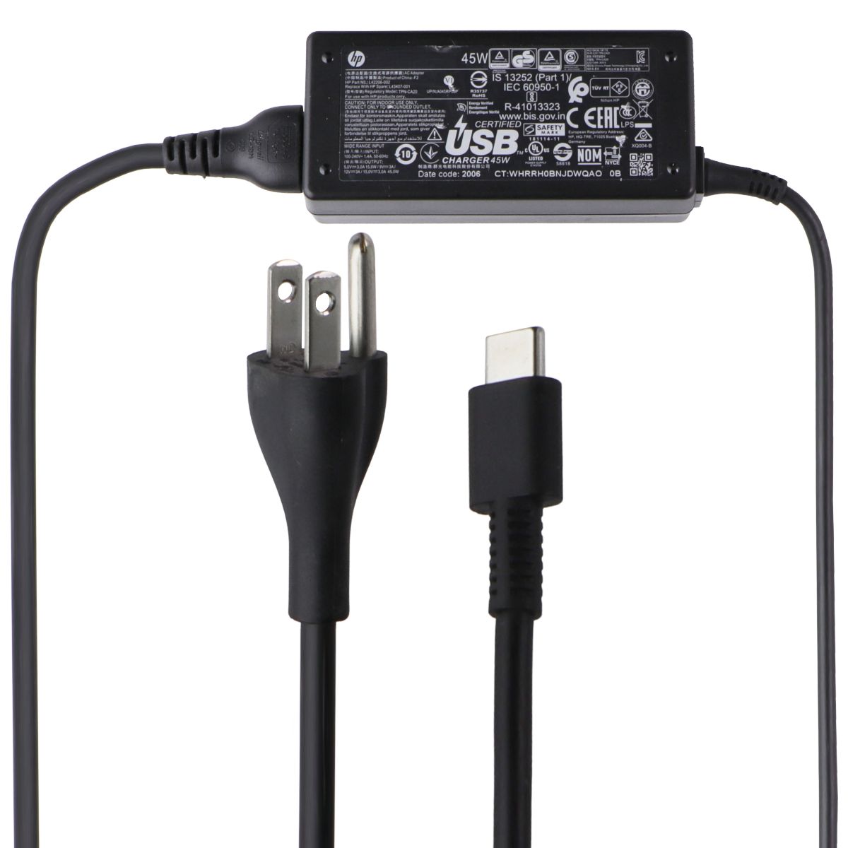 HP (45-Watt) 15V/3A OEM AC Adapter Power Supply Charger w/ Plug (L42206-002) Multipurpose Batteries & Power - Multipurpose AC to DC Adapters HP - Simple Cell Bulk Wholesale Pricing - USA Seller