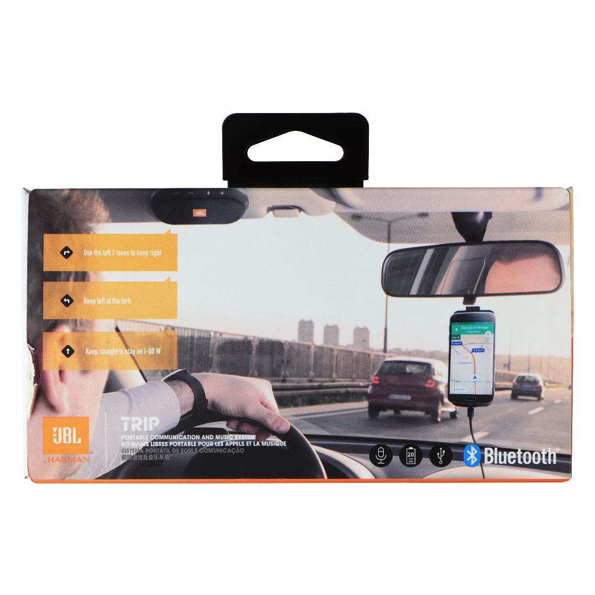 JBL TRIP Portable Bluetooth Hands-Free Kit for Car Visors and More - Black Cell Phone - Audio Docks & Speakers JBL - Simple Cell Bulk Wholesale Pricing - USA Seller