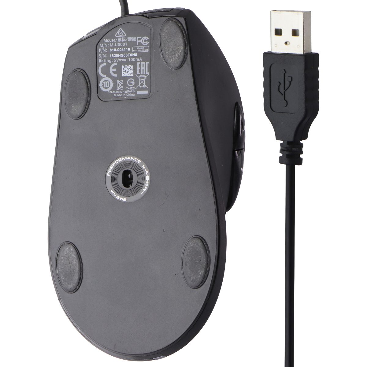 Logitech M500 Wired USB Mouse for Computers (M-U0007) - Black/Silver Keyboards/Mice - Mice, Trackballs & Touchpads Logitech - Simple Cell Bulk Wholesale Pricing - USA Seller