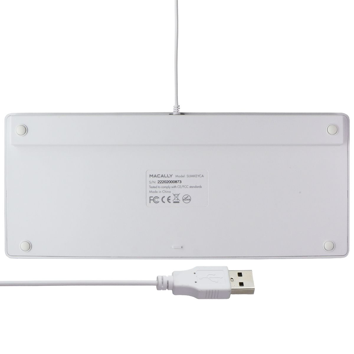 Macally Slim USB Wired Small Computer Keyboard for Apple Mac, iMac (SLIMKEYCA) Keyboards/Mice - Keyboards & Keypads Macally - Simple Cell Bulk Wholesale Pricing - USA Seller