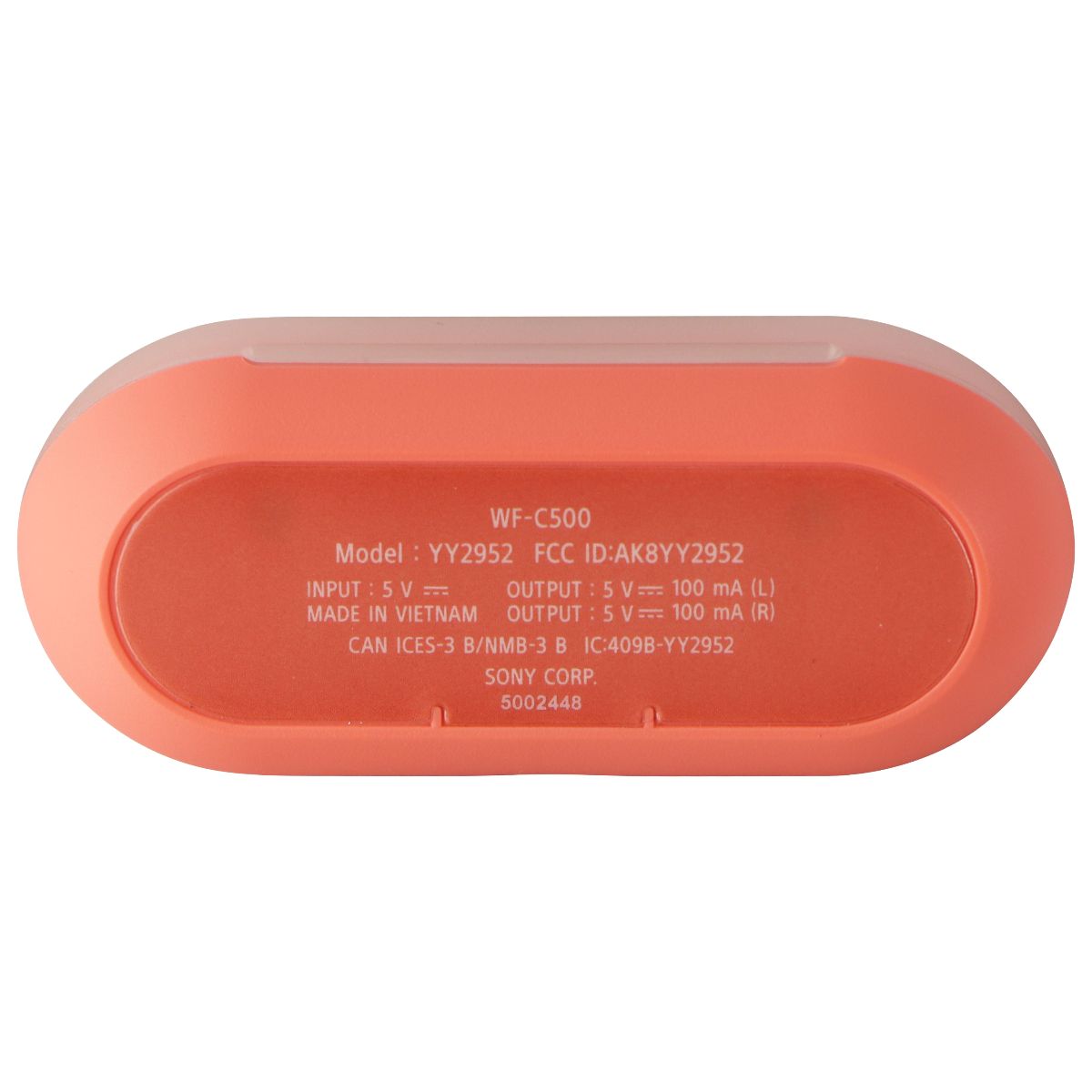 OEM Replacement Charging Case for Sony WF-C500 Truly Wireless Earbuds - Coral Portable Audio & Headphones - Replacement Parts & Tools Sony - Simple Cell Bulk Wholesale Pricing - USA Seller