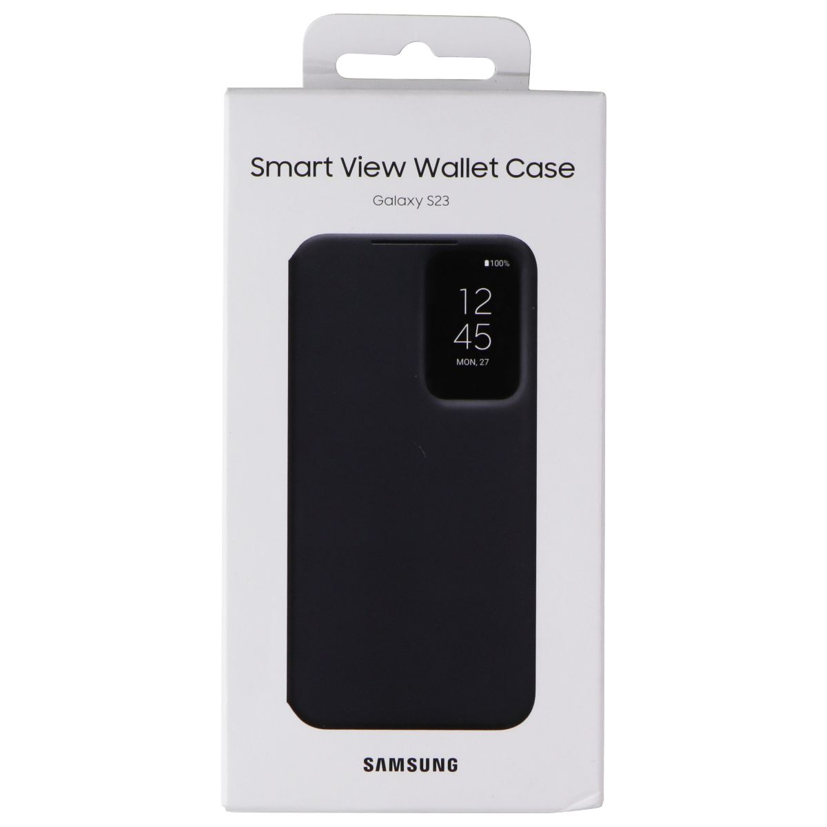Samsung Smart View Wallet Case for Galaxy S23 - Black Cell Phone - Cases, Covers & Skins Samsung - Simple Cell Bulk Wholesale Pricing - USA Seller