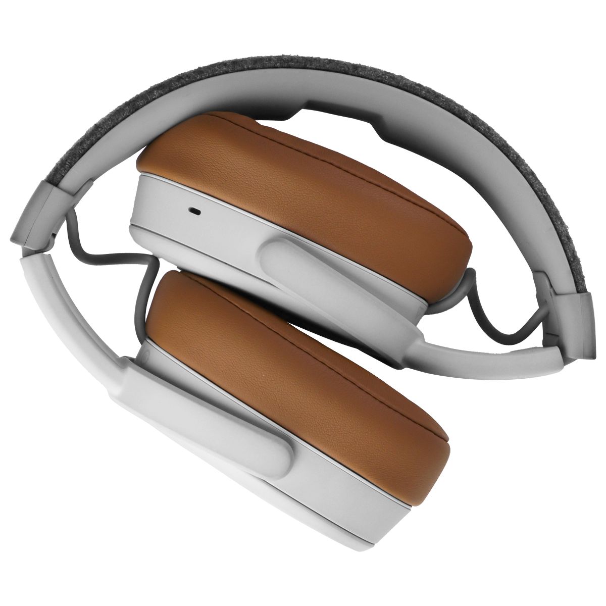 Skullcandy Crusher Bluetooth Wireless Over-Ear Headphone with Mic - Gray/Tan Portable Audio - Headphones Skullcandy - Simple Cell Bulk Wholesale Pricing - USA Seller