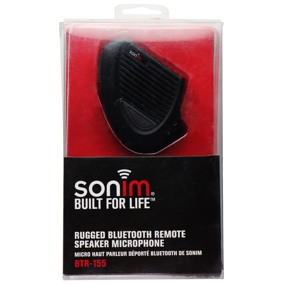 Sonim Rugged Bluetooth Remote Speaker Microphone (BTR-155) - Black Computer Accessories - Microphones Sonim - Simple Cell Bulk Wholesale Pricing - USA Seller