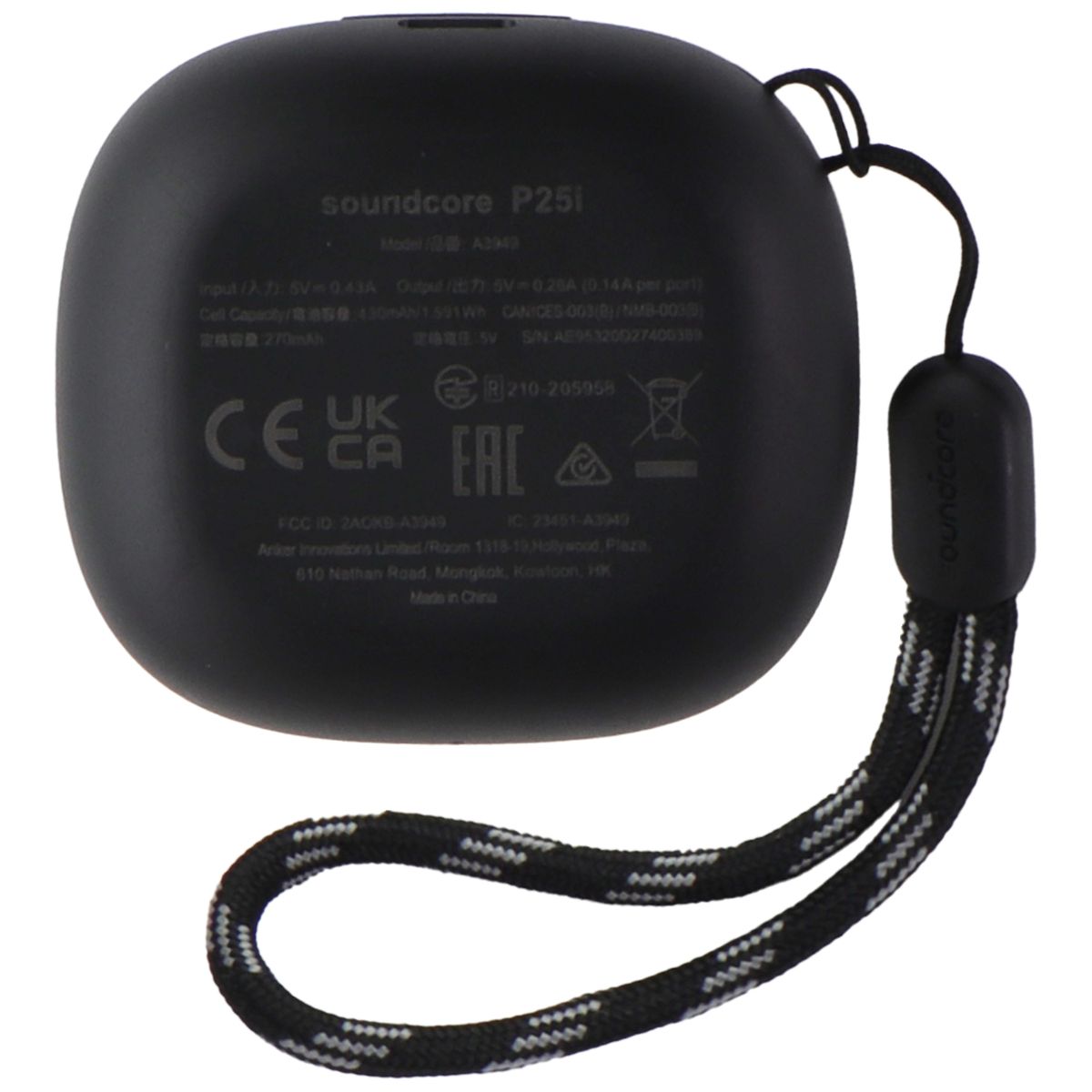 Soundcore by Anker P25i True Wireless In-Ear Earbuds - Black (A3949Z11) Portable Audio - Headphones Soundcore - Simple Cell Bulk Wholesale Pricing - USA Seller