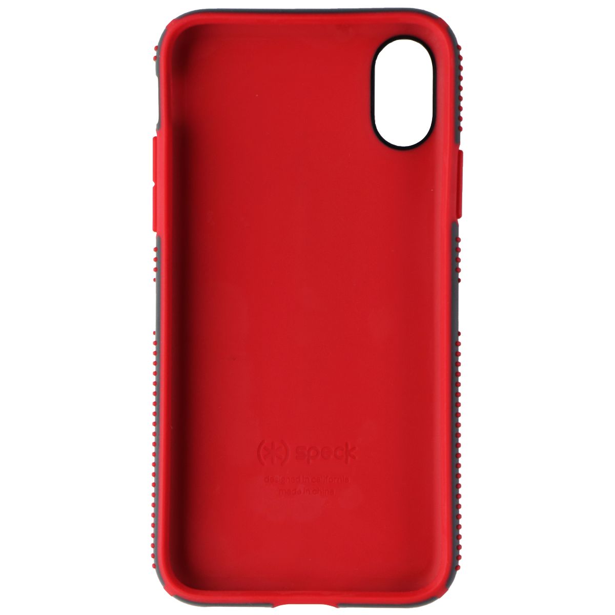 Speck CandyShell GRIP Series Case for Apple iPhone Xs/X - Dark Gray/Red Cell Phone - Cases, Covers & Skins Speck - Simple Cell Bulk Wholesale Pricing - USA Seller