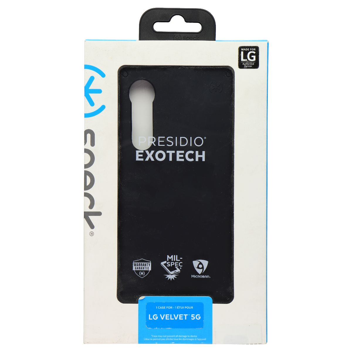 Speck Presidio Exotech Series Case for LG Velvet 5G - Black Simple Cell Bulk Speck Presidio Exotech Series Case for LG Velvet 5G - Black Simple Cell Bulk