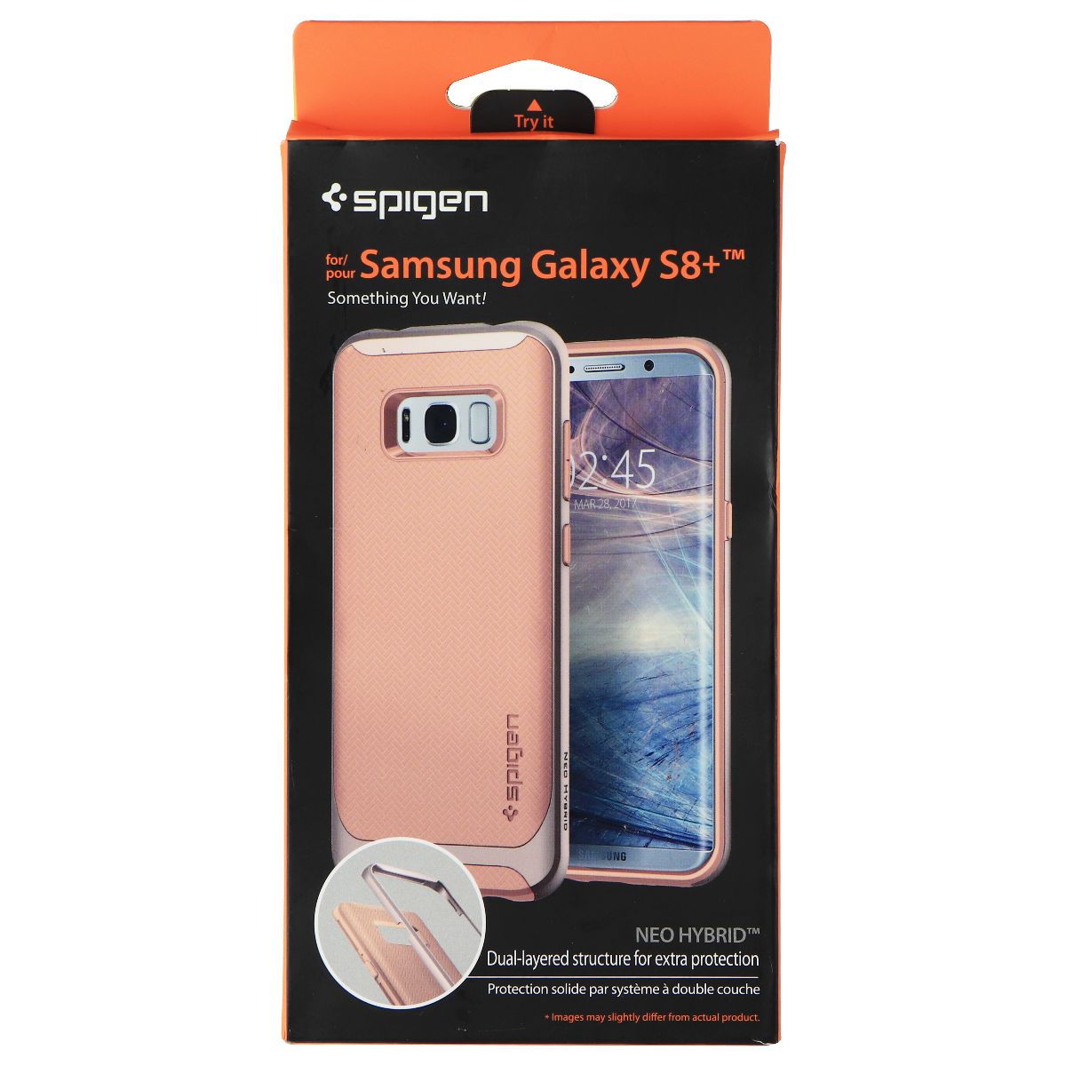 Spigen Neo Hybrid Case for Samsung Galaxy (S8+) - Pale Dogwood Pink Cell Phone - Cases, Covers & Skins Spigen - Simple Cell Bulk Wholesale Pricing - USA Seller