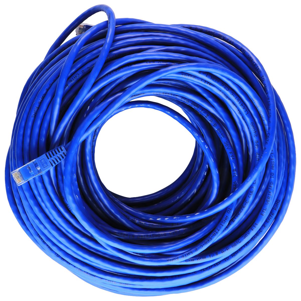Tripp Lite (100-Ft) Cat6 Gigabit Blue Snagless Patch Cable (N201-100-BL) Computer/Network - Ethernet Cables (RJ-45, 8P8C) Tripp Lite - Simple Cell Bulk Wholesale Pricing - USA Seller