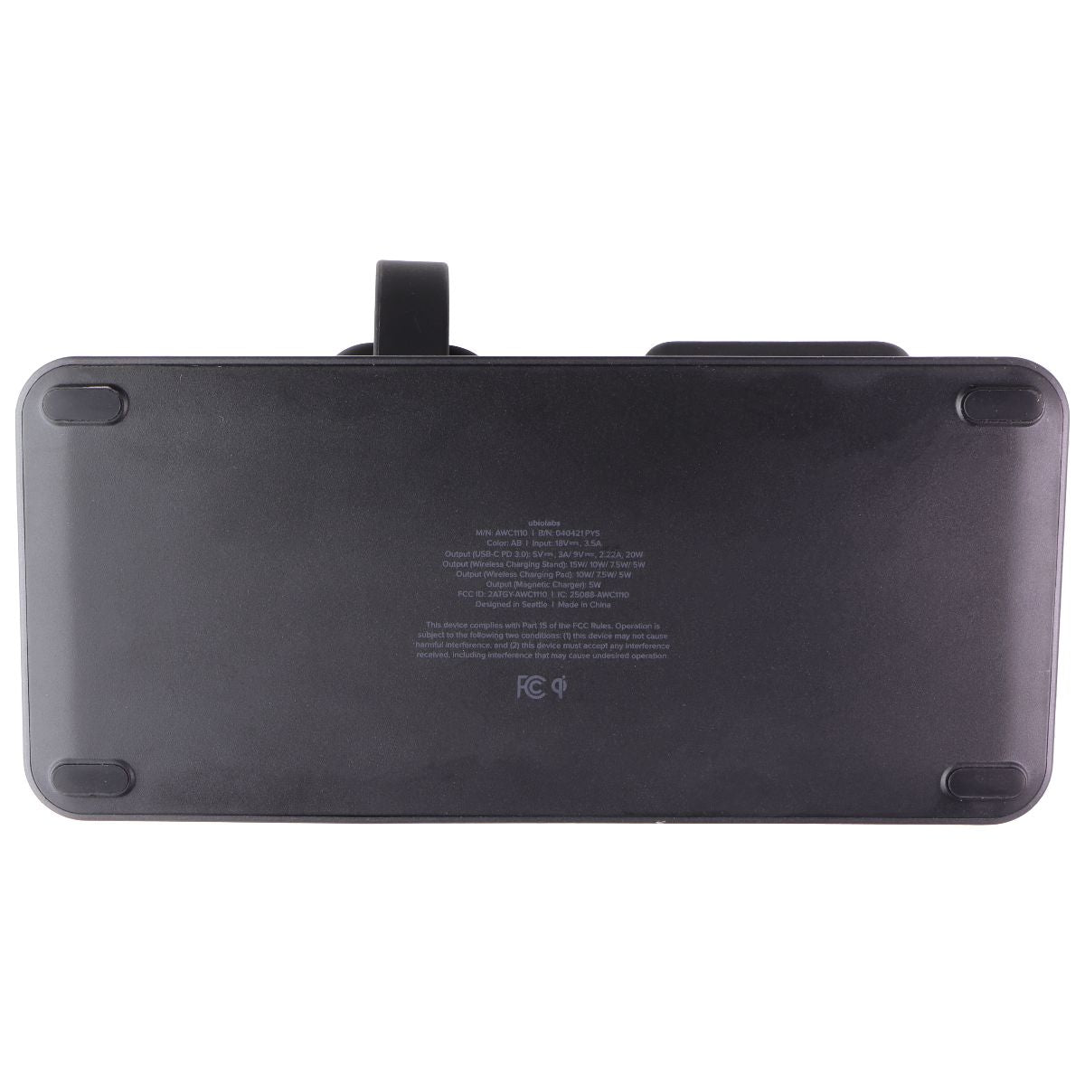 Ubiolabs 3-in-1 Wireless Charging Stand w/ USB-C for Qi & Apple Watch - Black Smart Watch Accessories - Chargers & Docking Stations ubiolabs - Simple Cell Bulk Wholesale Pricing - USA Seller