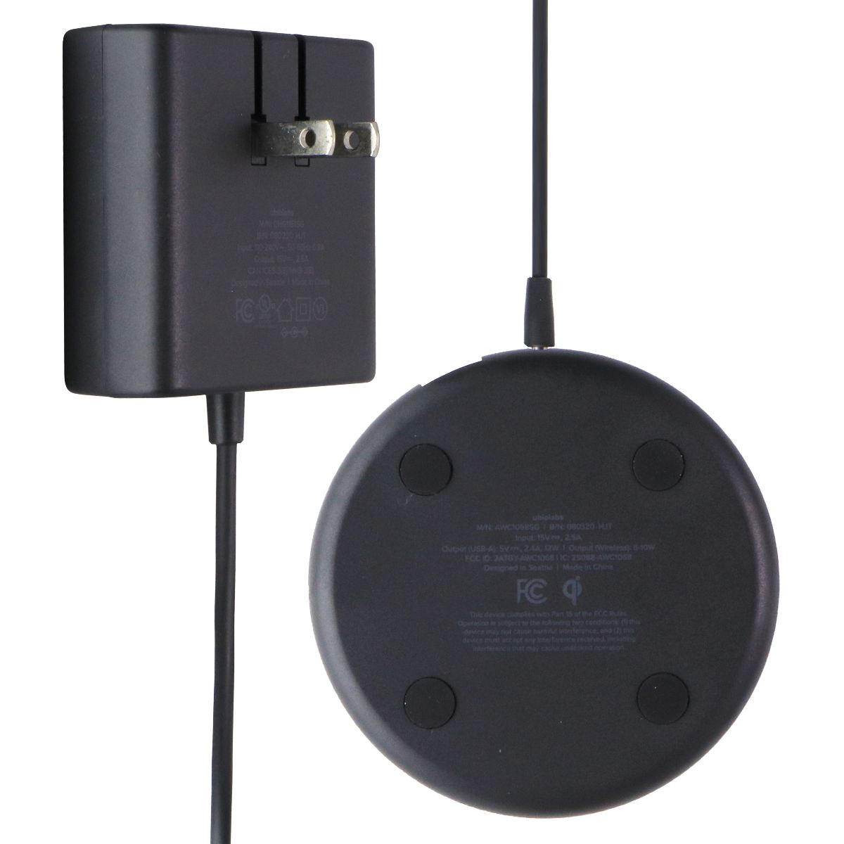 Ubio Labs Wireless Charging Pad for Qi Enabled Phones - Black (AWC1068SG) Cell Phone - Chargers & Cradles Ubio Labs - Simple Cell Bulk Wholesale Pricing - USA Seller