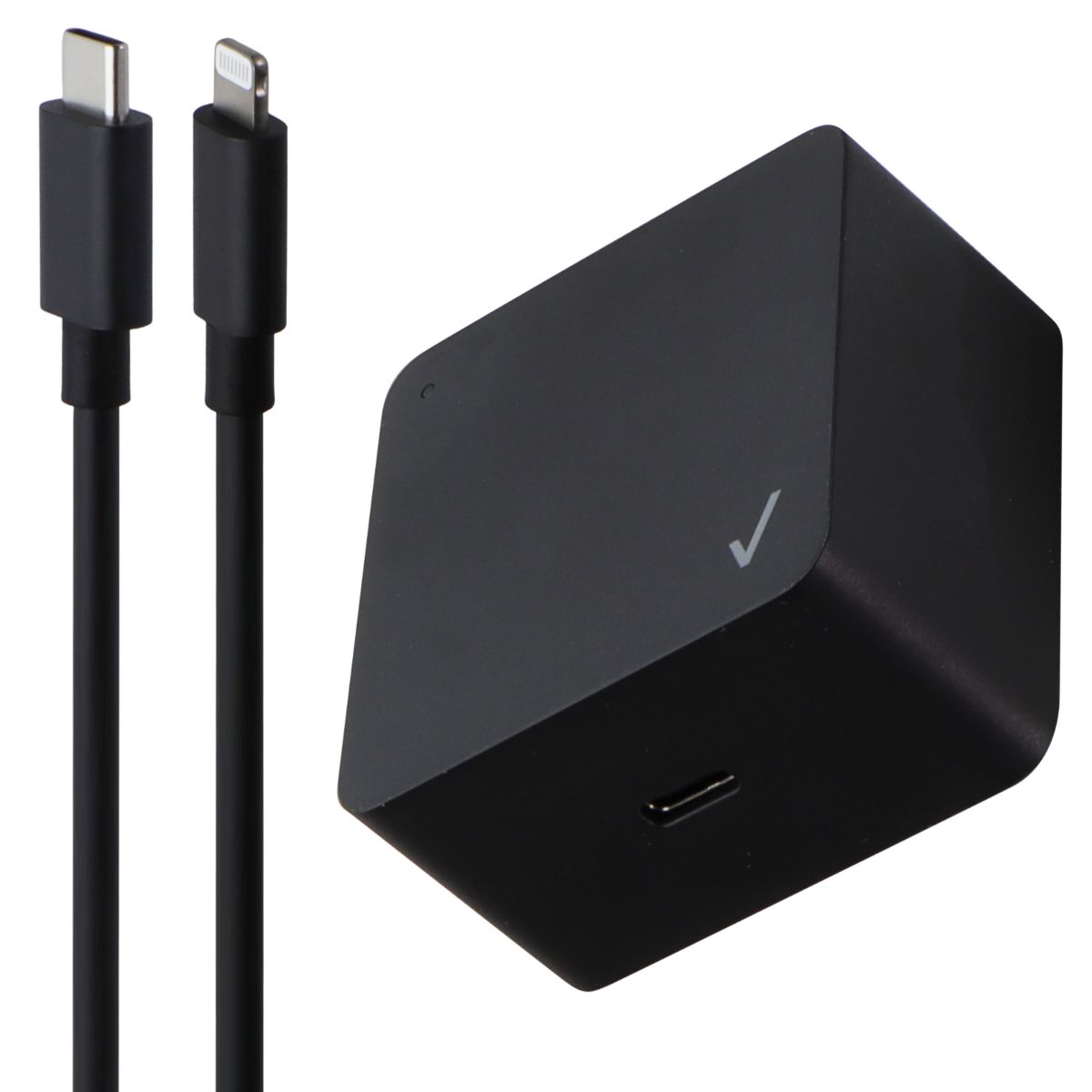 Verizon (30W) USB-C Wall Charger with 8-Pin Lightning to USB-C Cable - Black Cell Phone - Chargers & Cradles Verizon - Simple Cell Bulk Wholesale Pricing - USA Seller