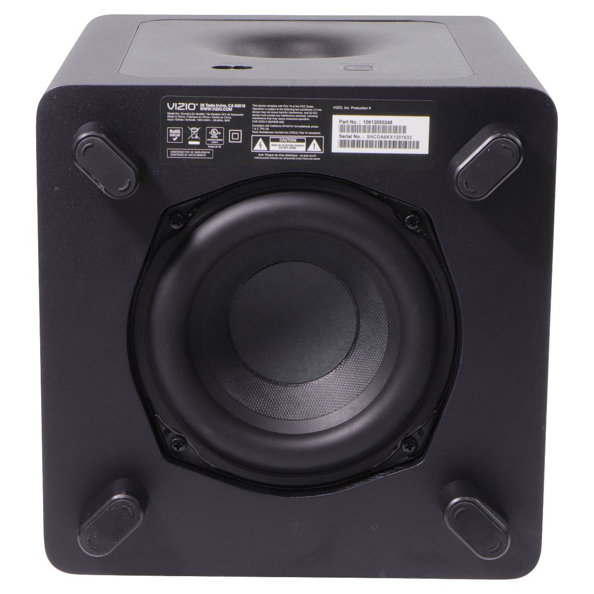 VIZIO (V21-H8) V-Series 2.1 Home Theater - Subwoofer Only Home Audio Stereos, Components - Compact & Shelf Stereos Vizio - Simple Cell Bulk Wholesale Pricing - USA Seller