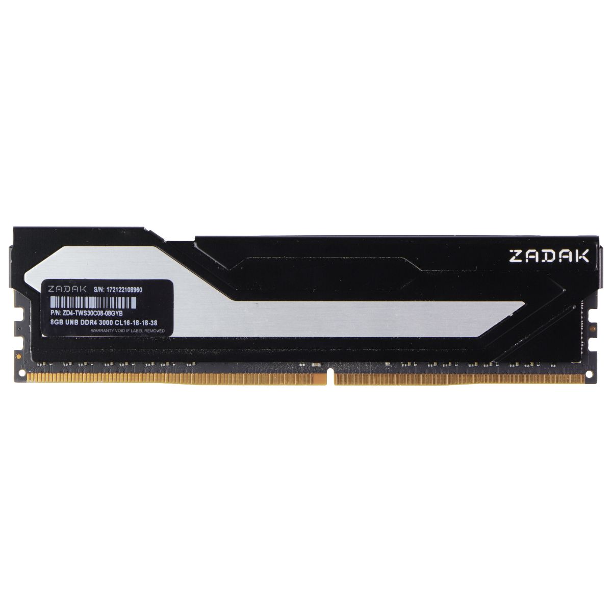Zadak (8GB) DDR4 3000MHz (PC4-24000) Desktop RAM ZD4-TWS30C08-08GYB Computer Parts - Memory (RAM) Zadak - Simple Cell Bulk Wholesale Pricing - USA Seller