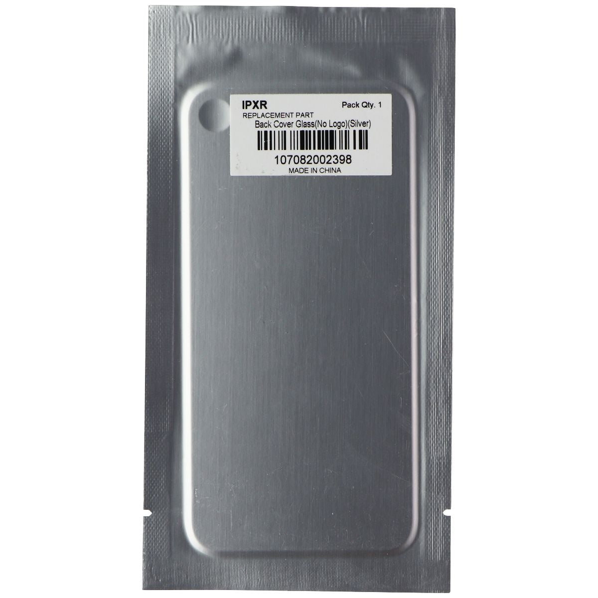 Repair Part - Back Cover Glass for Apple iPhone XR - Silver (No Logo) Cell Phone - Replacement Parts & Tools Unbranded - Simple Cell Bulk Wholesale Pricing - USA Seller