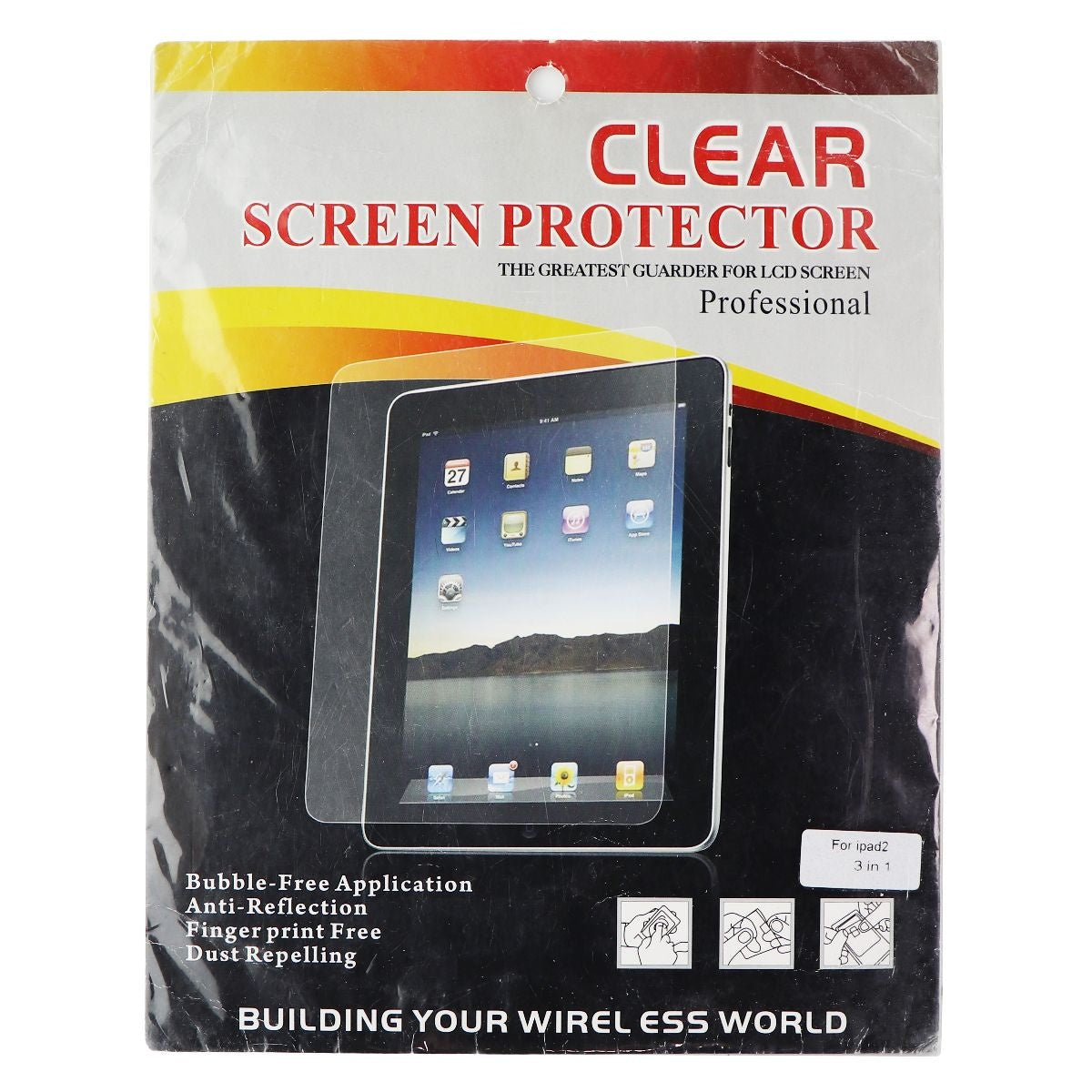 Clear Screen Protector for Apple iPad 2nd Generation - Clear Cell Phone - Screen Protectors Unbranded - Simple Cell Bulk Wholesale Pricing - USA Seller