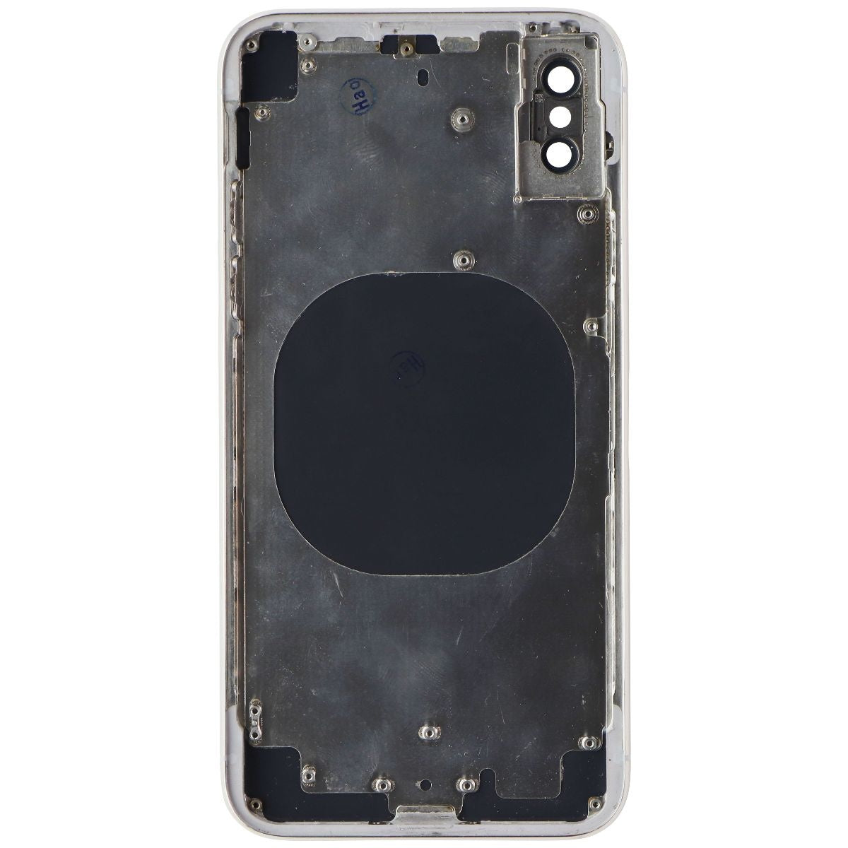 Repair Part - Back Glass with Frame + Cam Glass for iPhone X - Silver/White Cell Phone - Replacement Parts & Tools Unbranded - Simple Cell Bulk Wholesale Pricing - USA Seller