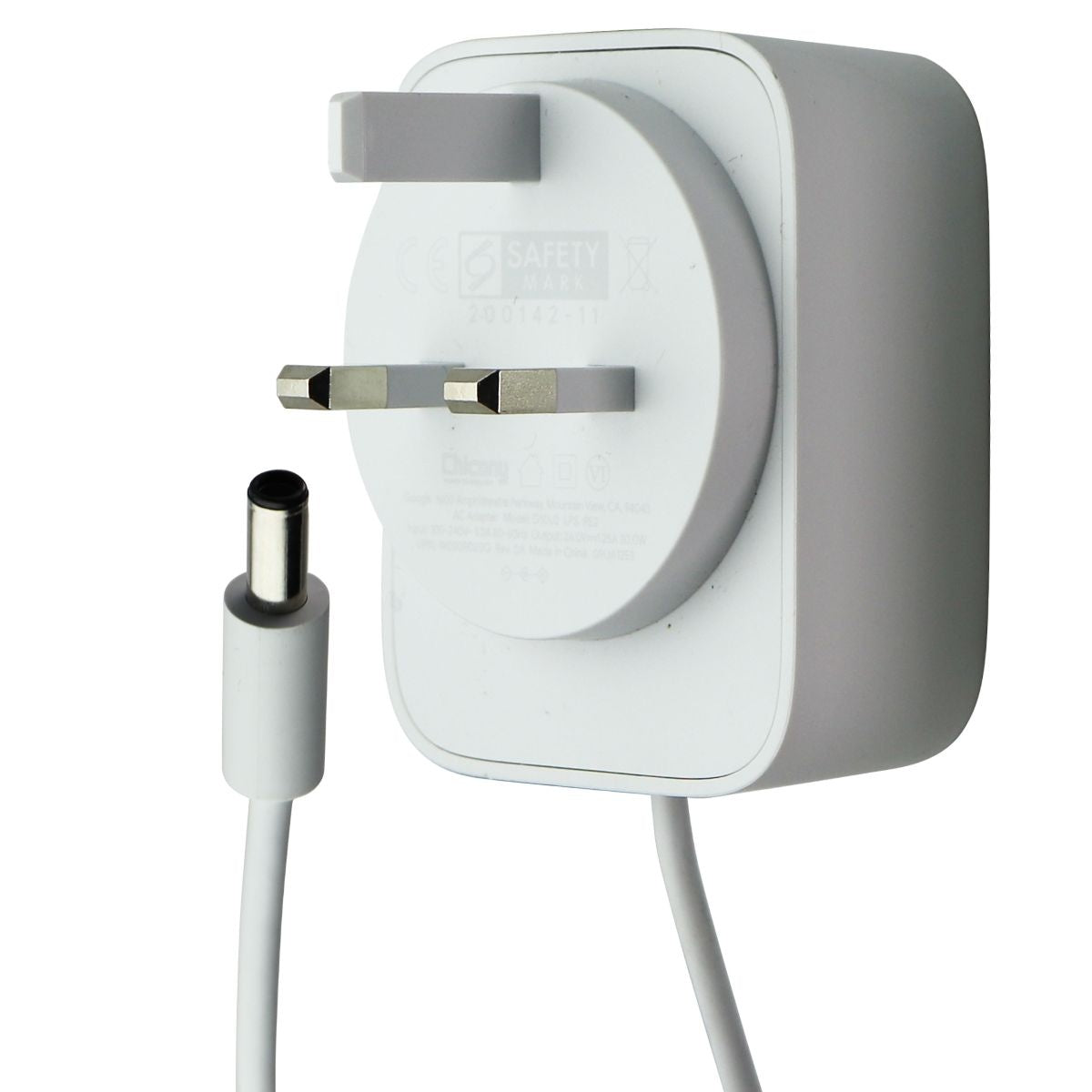 Google UK Power Adapter (24V/1.25A/30W) for Google Nest Hub Max - White (G10U2) Multipurpose Batteries & Power - Multipurpose AC to DC Adapters Google - Simple Cell Bulk Wholesale Pricing - USA Seller