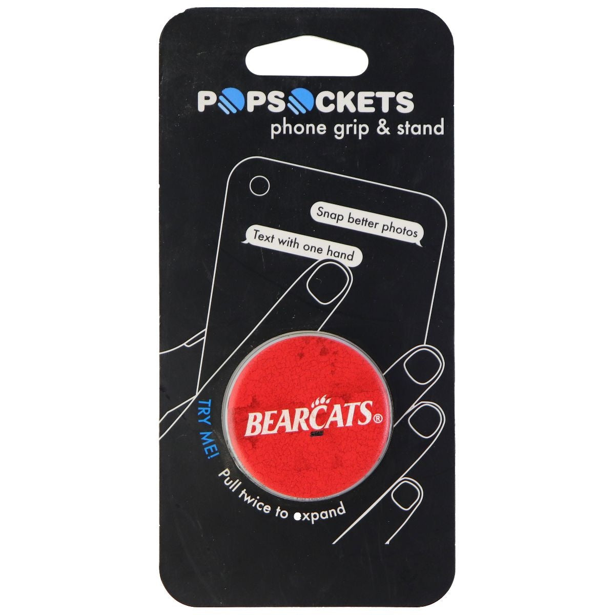 PopSockets: Collapsible Grip & Stand for Phones & Tablets - Cincinnati Heritage Cell Phone - Mounts & Holders PopSockets - Simple Cell Bulk Wholesale Pricing - USA Seller