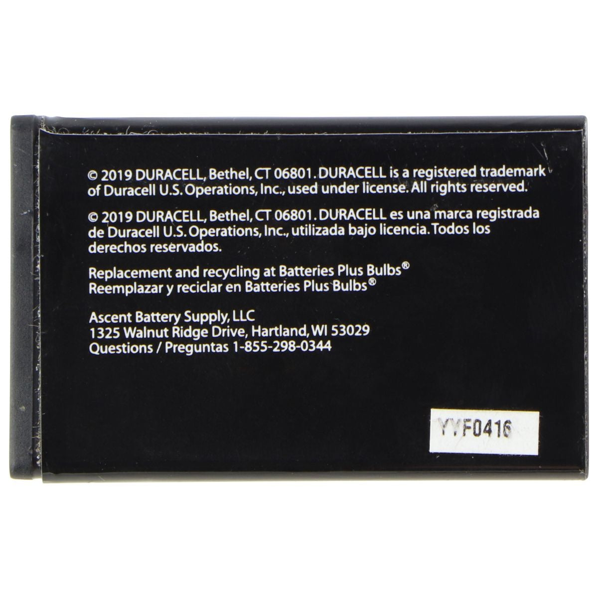 Duracell Ultra CEL10024G (3.7V/1100mAh/4.1Wh) Li-Ion Battery Computer Parts - Power Supplies Duracell - Simple Cell Bulk Wholesale Pricing - USA Seller