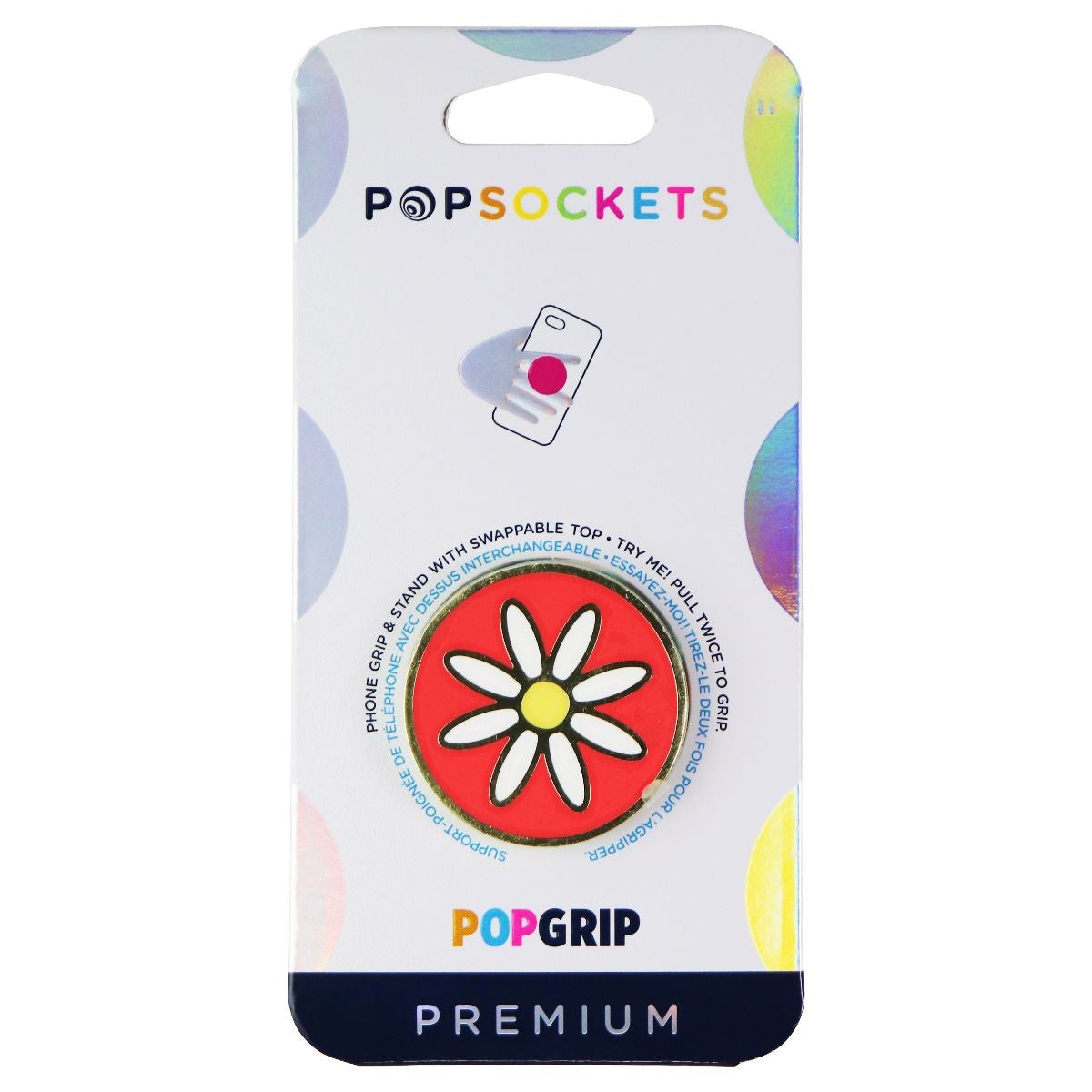 PopSockets PopGrip Premium Swappable Grip for Phones & Tablets - Quaint Daisy Cell Phone - Mounts & Holders PopSockets - Simple Cell Bulk Wholesale Pricing - USA Seller