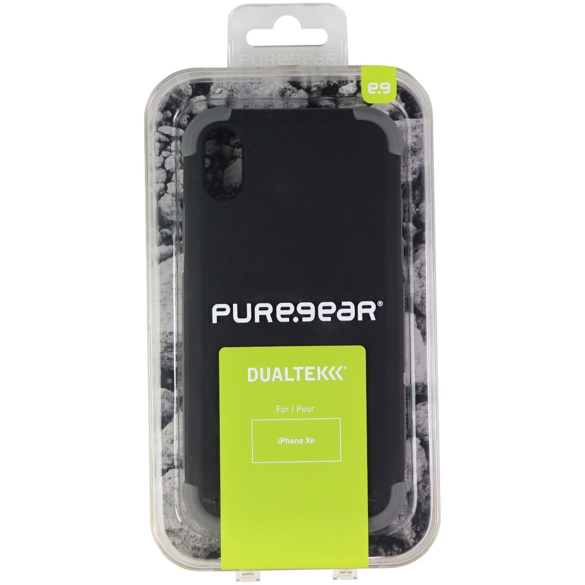 PureGear DualTek Series Case for Apple iPhone XR - Black / Gray Cell Phone - Cases, Covers & Skins PureGear - Simple Cell Bulk Wholesale Pricing - USA Seller