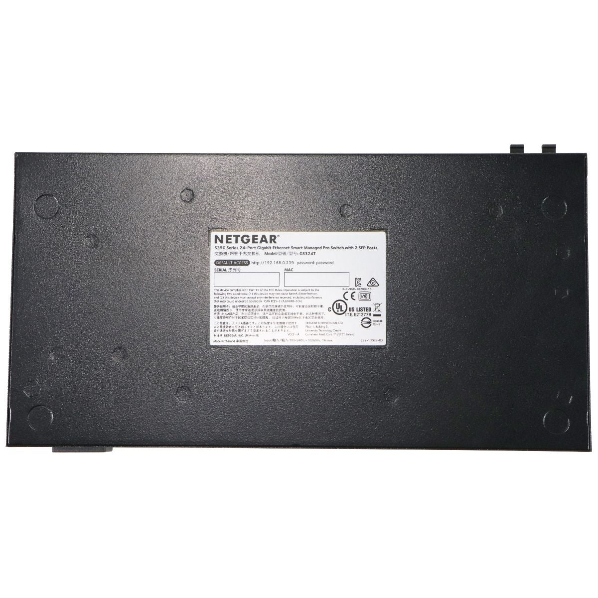 NETGEAR 26-Port Gigabit Ethernet Smart Managed Pro Switch (GS324T) Networking - Network Switches Netgear - Simple Cell Bulk Wholesale Pricing - USA Seller