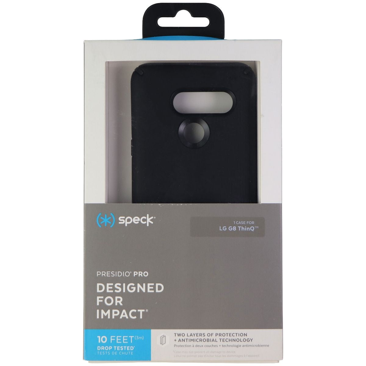 Speck Presidio Pro Case for LG G8 ThinQ - Black Cell Phone - Cases, Covers & Skins Speck - Simple Cell Bulk Wholesale Pricing - USA Seller