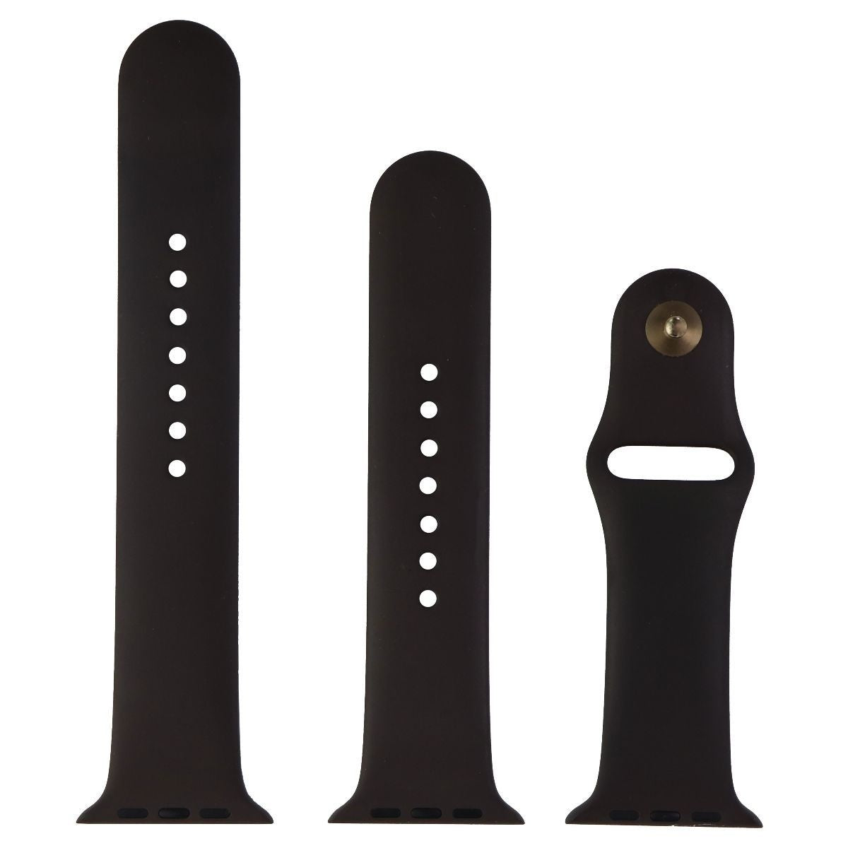 Apple (42mm) Sport Band for Apple Watch 42/44/45mm - Cocoa / Gold Pin Smart Watch Accessories - Watch Bands Apple - Simple Cell Bulk Wholesale Pricing - USA Seller