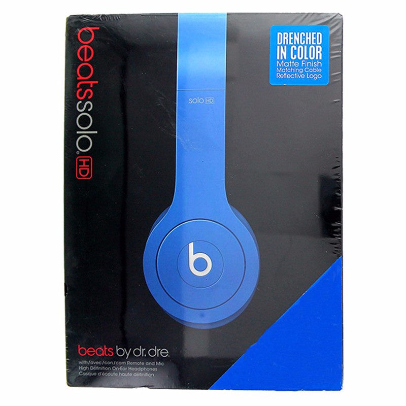 Beats by Dr. Dre Solo HD Wired On Ear Headphones Blue Portable Audio - Headphones Beats by Dr. Dre - Simple Cell Bulk Wholesale Pricing - USA Seller