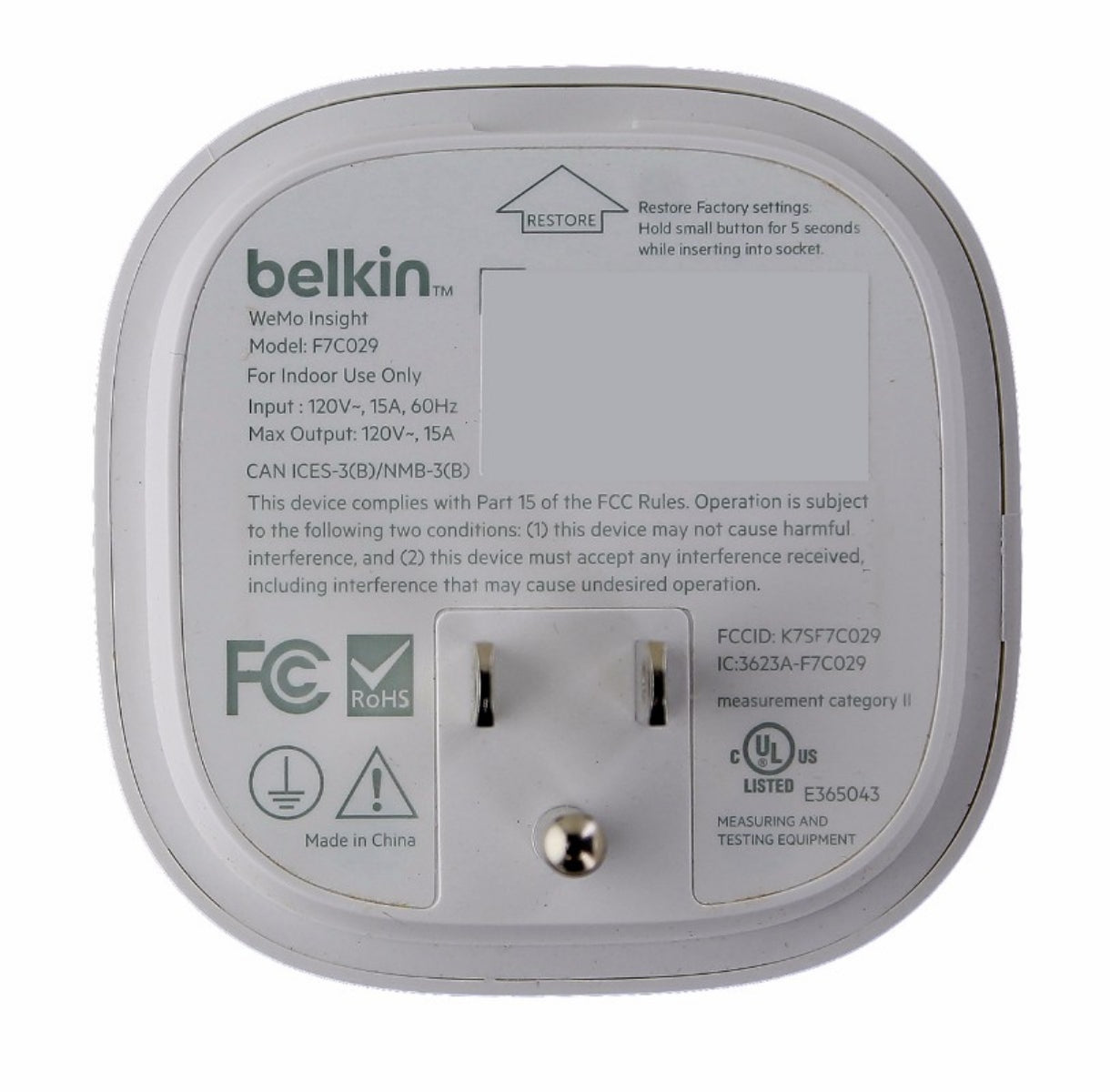 Belkin WeMo Insight Switch Smart Wi-Fi Home Remote Power Plug Android and iOS Home Automation - Home Automation Modules Belkin - Simple Cell Bulk Wholesale Pricing - USA Seller