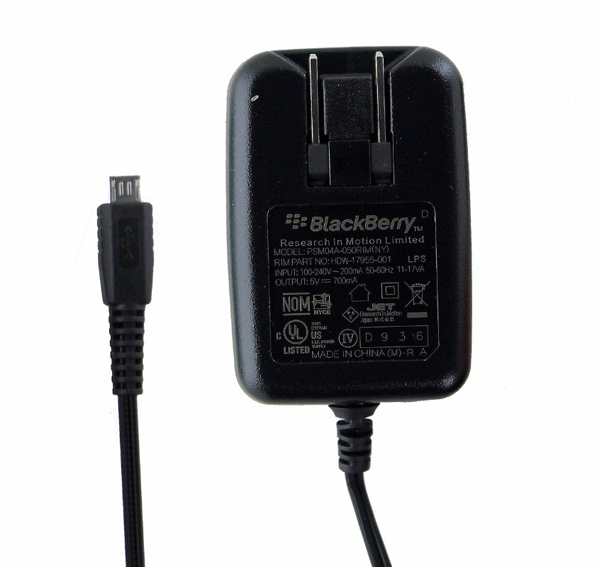 OEM Blackberry Micro USB Cell Phone Travel Wall Charger Adapter Cell Phone - Chargers & Cradles Blackberry - Simple Cell Bulk Wholesale Pricing - USA Seller