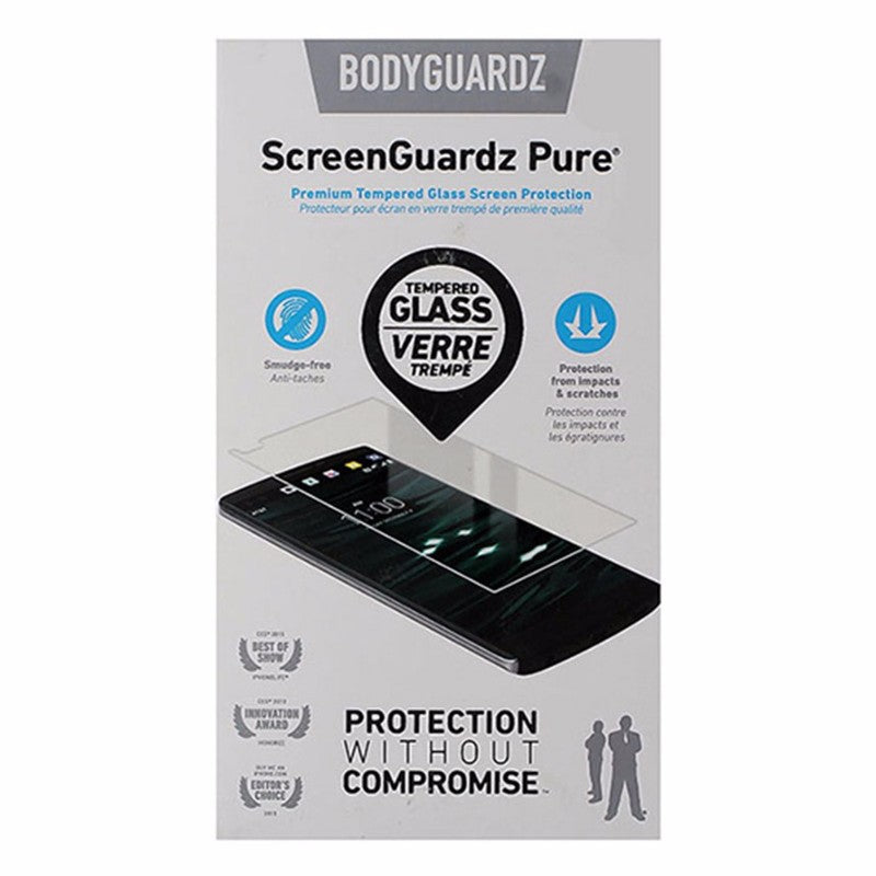 ScreenGuardz Pure Tempered Glass Screen Protector for LG V10 - Clear Cell Phone - Screen Protectors BodyGuardz - Simple Cell Bulk Wholesale Pricing - USA Seller