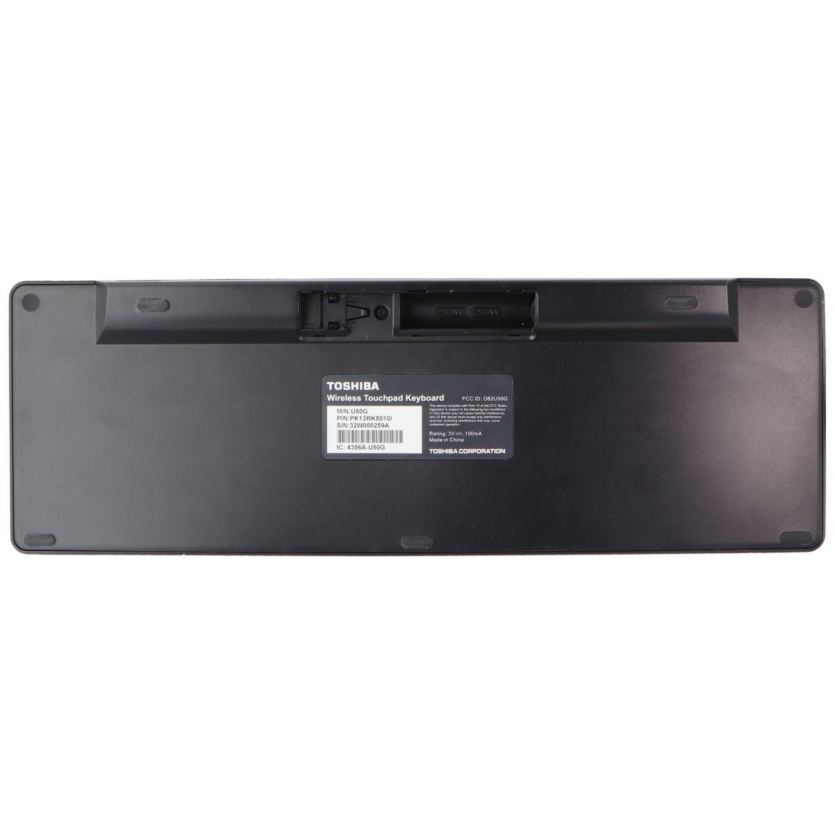 Toshiba Wireless Touchpad Keyboard - Black (U50G) Gaming/Console - Keyboards & Keypads Toshiba - Simple Cell Bulk Wholesale Pricing - USA Seller
