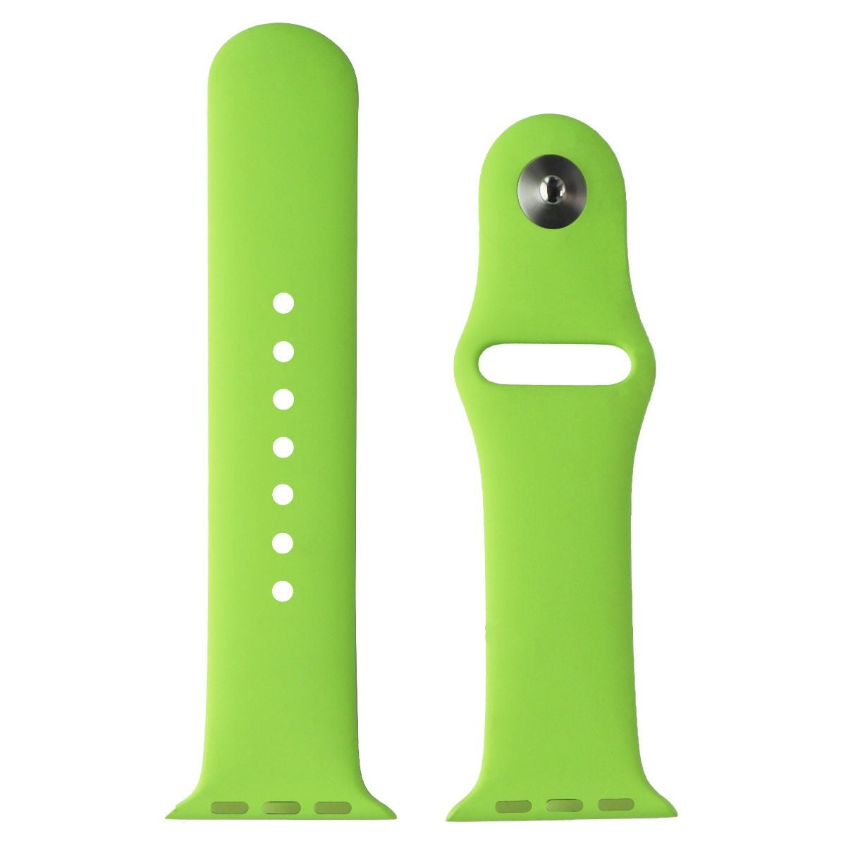 Apple (38mm) Sport Band for Apple Watch 38/40/41mm - Green/Silver (S/M) Only Smart Watch Accessories - Watch Bands Apple - Simple Cell Bulk Wholesale Pricing - USA Seller