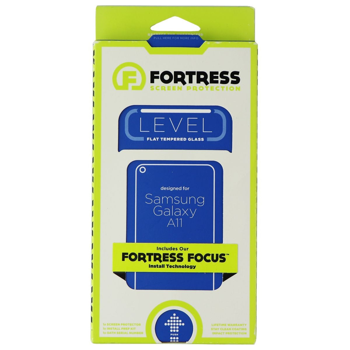 Fortress Flat Tempered Glass Screen Protector for Samsung Galaxy A11 Cell Phone - Screen Protectors Fortress - Simple Cell Bulk Wholesale Pricing - USA Seller