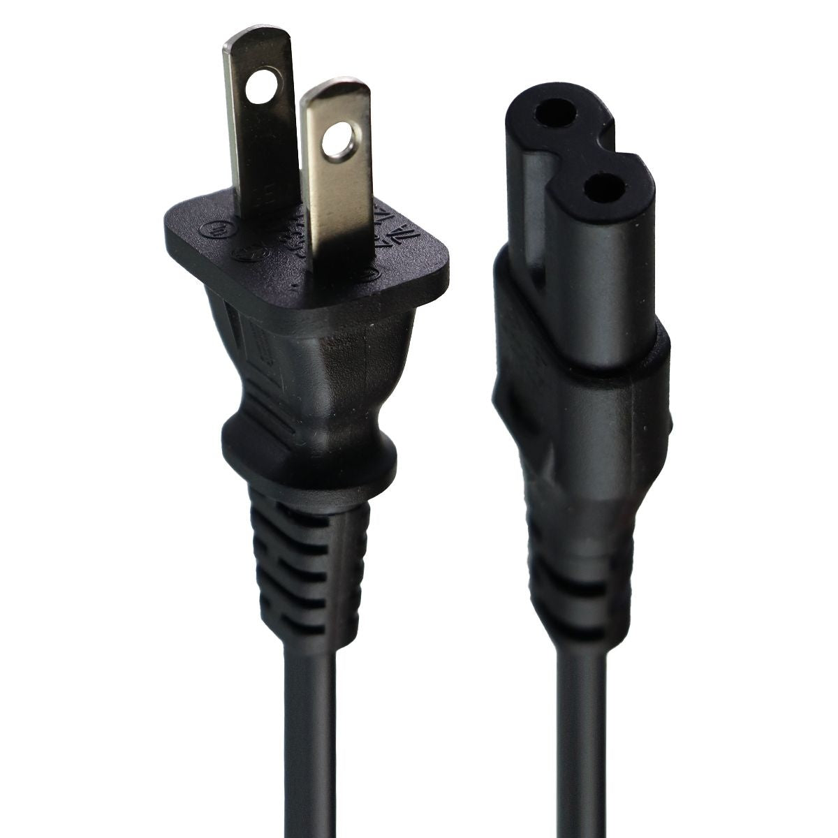 LONGWELL 2 Prong Power Cable 3ft (LS-7C) - Black Computer/Network - Plugs, Jacks & Wall Plates Longwell - Simple Cell Bulk Wholesale Pricing - USA Seller