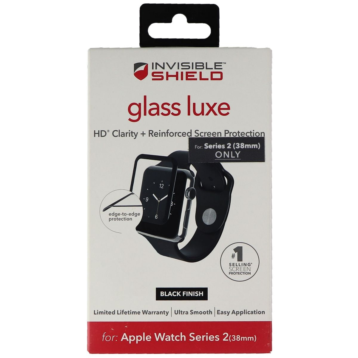 ZAGG InvisibleShield Glass Luxe Screen Protector for Apple Watch Series 2 (38mm) Smart Watch Accessories - Screen Protectors Zagg - Simple Cell Bulk Wholesale Pricing - USA Seller