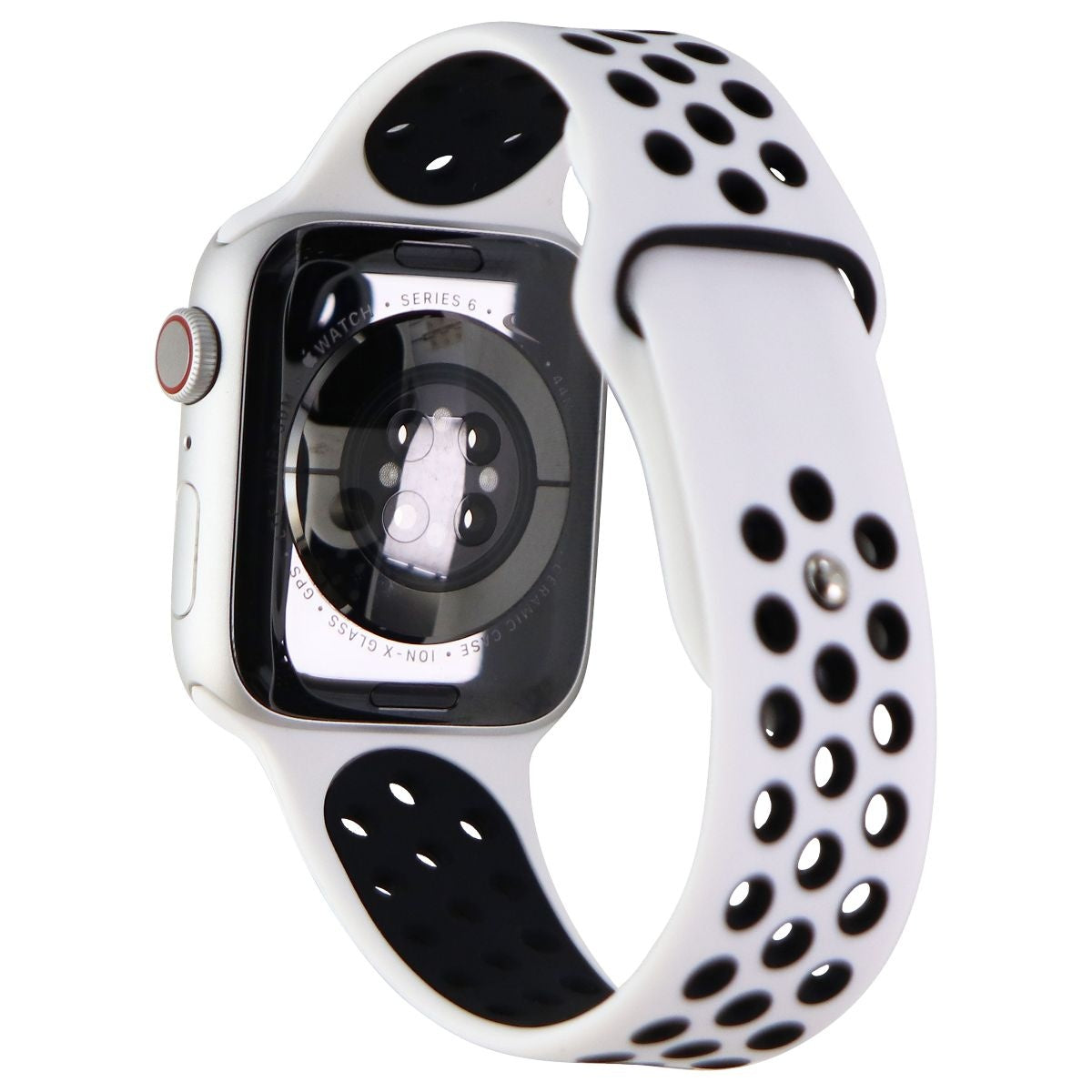 Apple Watch NIKE Series 6 (GPS + LTE) - 44mm Silver AL / White Sp Band (A2294) Smart Watches Apple - Simple Cell Bulk Wholesale Pricing - USA Seller