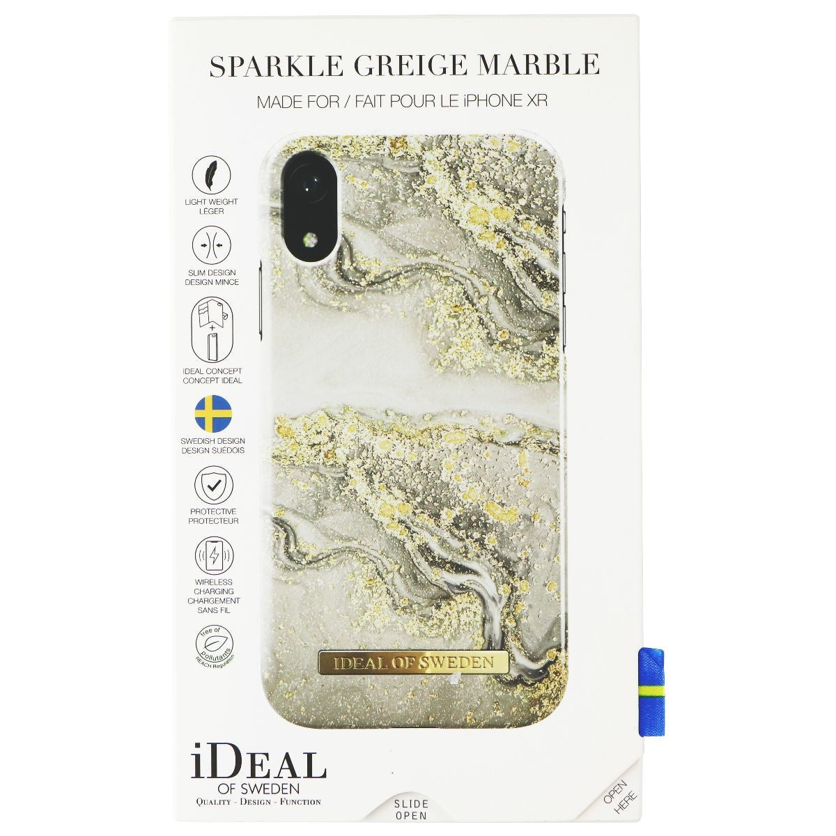 iDeal of Sweden Hard Case for Apple iPhone XR - Sparkle Greige Marble Cell Phone - Cases, Covers & Skins iDeal of Sweden - Simple Cell Bulk Wholesale Pricing - USA Seller
