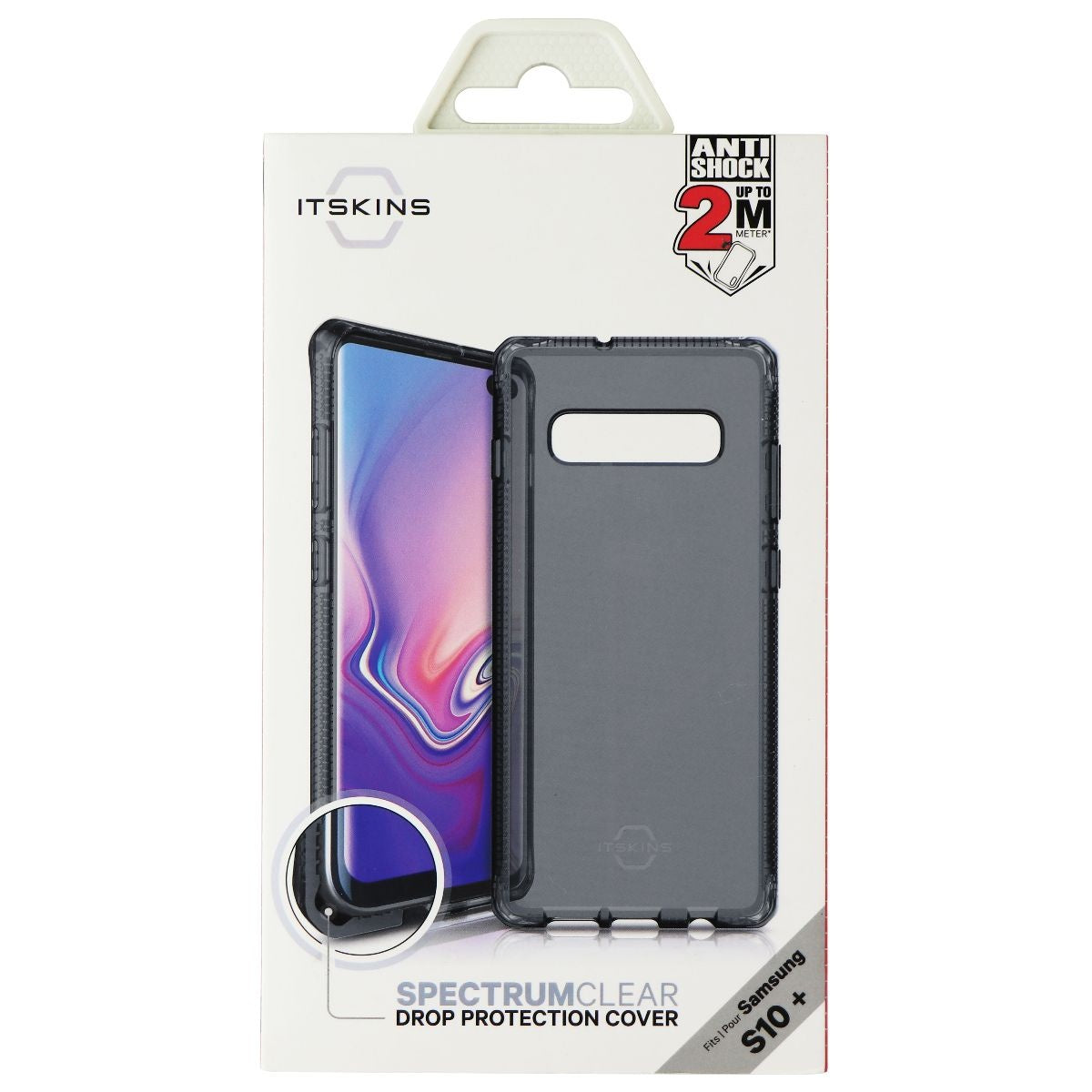 ITSKINS Spectrum Clear Series Case for Samsung Galaxy S10 Plus - Black Cell Phone - Cases, Covers & Skins ITSKINS - Simple Cell Bulk Wholesale Pricing - USA Seller