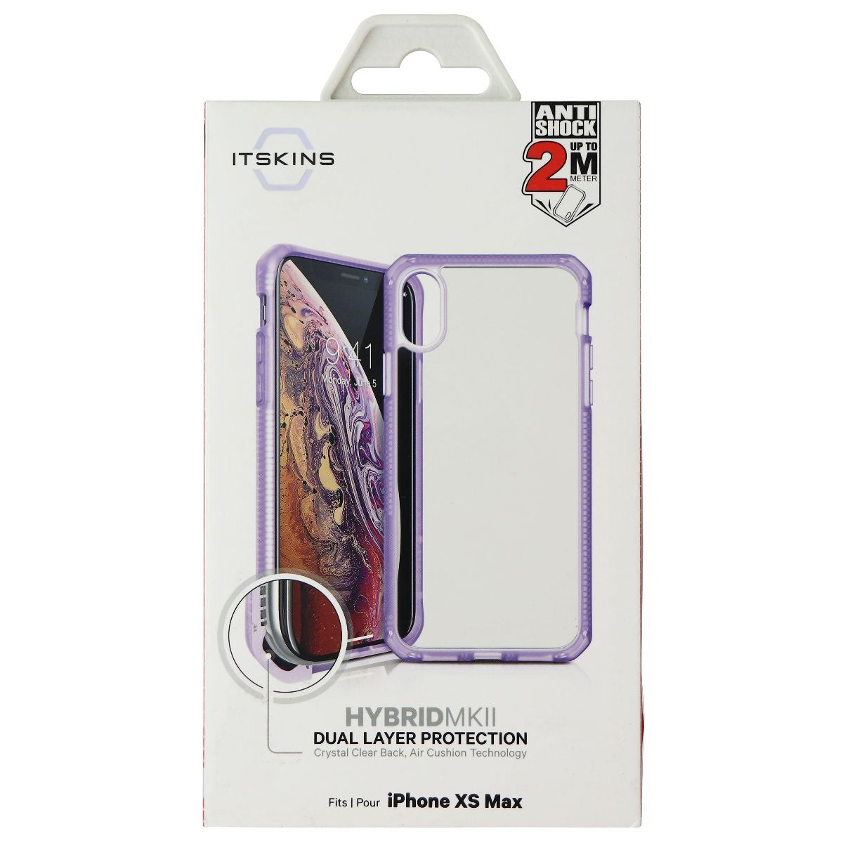 ITSKINS Hybrid Frost Case for Apple iPhone Xs Max - Light Purple and Transparent Cell Phone - Cases, Covers & Skins ITSKINS - Simple Cell Bulk Wholesale Pricing - USA Seller